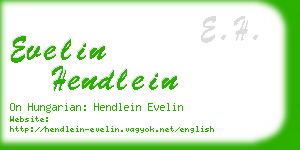 evelin hendlein business card